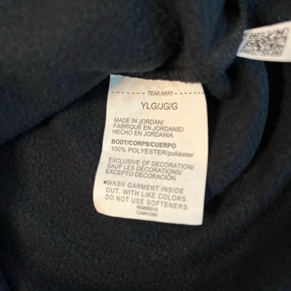 NWT! New Under Armour Sparkle Logo Hoodie/Black-Girls size large - Picture 5 of 6